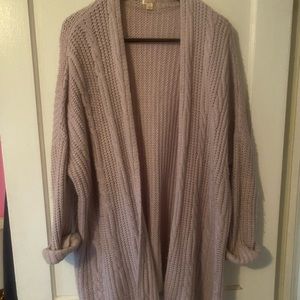 Oversized Cable Knit Cardigan